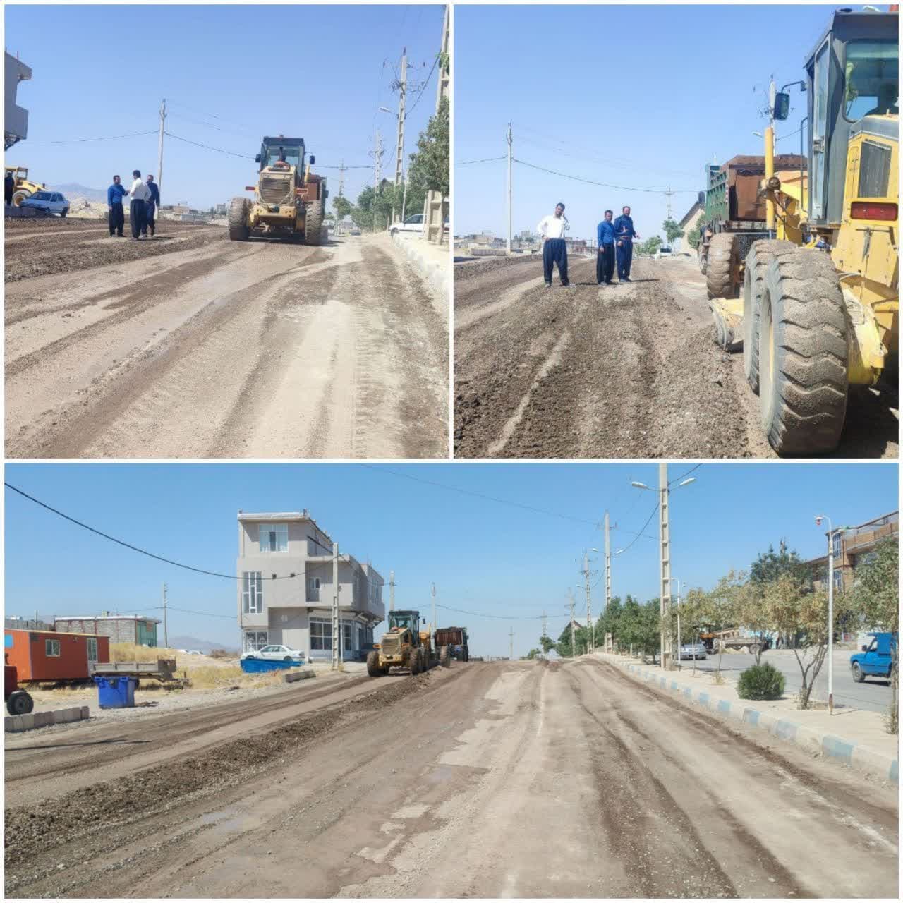 آسفالت شهرستان تازه آباد